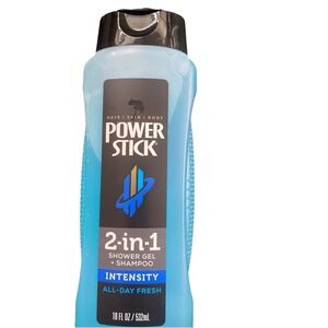 Power Stick Shampoo Intensity 2 in 1 Shower Gel and Shampoo 18oz/532ml NEW
